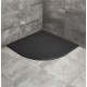 Dušas paliktnis pusapaļš Radaway KYNTOS A 100x100cm, melns