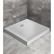 Dušas paliktnis kvadrātveida Radaway DOROS C Compact 90x90cm, balts akmens
