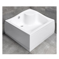 Dušas paliktnis dziļais Radaway KORFU C 800x800, balts