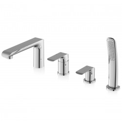 Vannas maisītājs uz vannas malas RAVAK Flat 4-daļīgs. FL 026.00, X070120