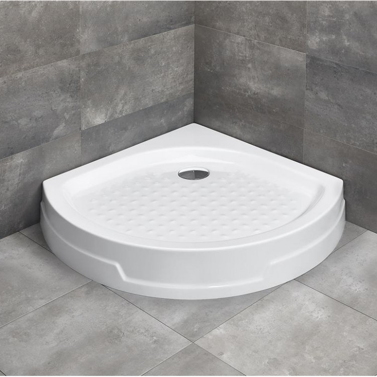 Dušas paliktnis pusapaļš Radaway Rodos B Compact 90x90 ,balts