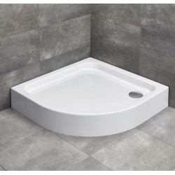 Dušas paliktnis pusapaļš Radaway Siros A Compact 80x80 ,balts