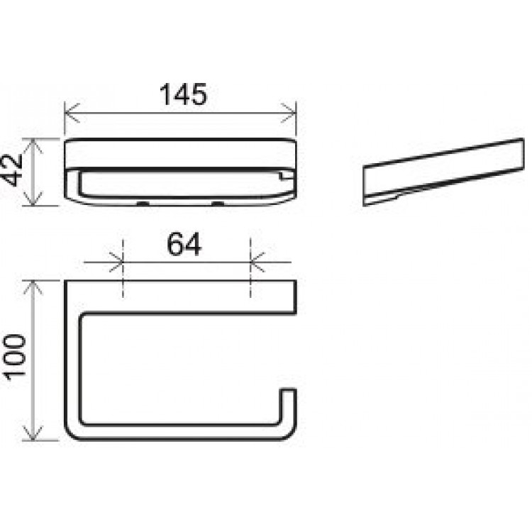 Tualetes papīra turētājs Ravak 10°, hroms TD 400.00