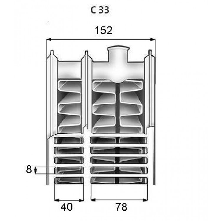 Tērauda paneļu apkures radiators PURMO Compact 33 300x1100