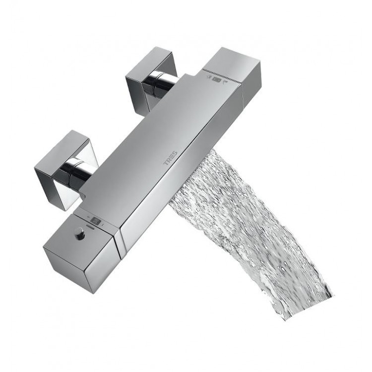 Vannas un dušas termostata maisītājs CUADRO-TRES, hroms 1071749