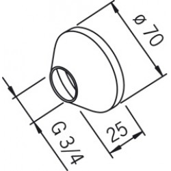 Dekoratīvās rozetes ORAS, pāris. 203534-33/2