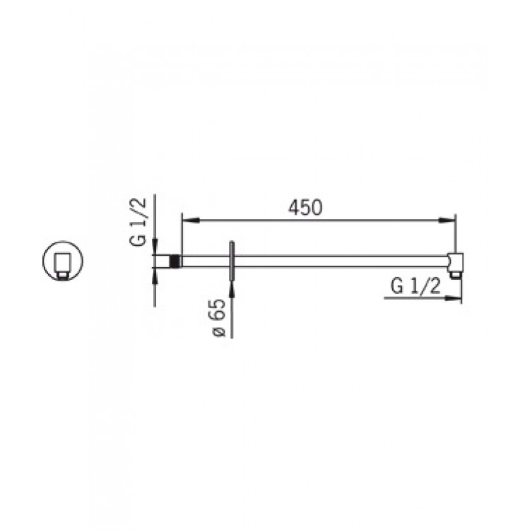 Dušas galvas turētājs ORAS 231041
