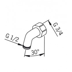 Dušas galvas turētājs ORAS 231111