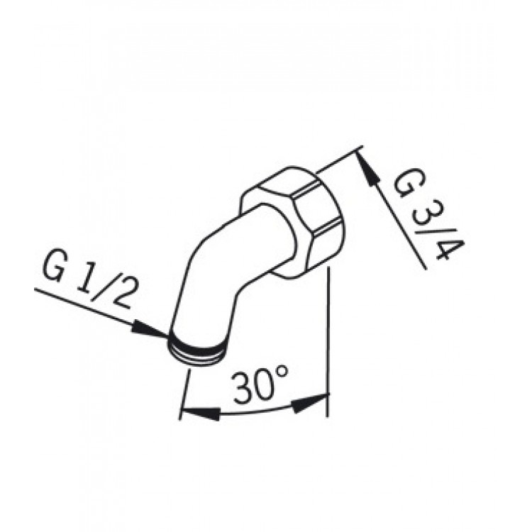 Dušas galvas turētājs ORAS 231111