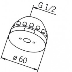 Dušas galva ar sietiņu ORAS 232002