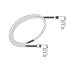 Dušas šļūtene ORAS 1.5m 241004