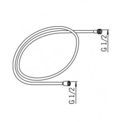 Dušas šļūtene ORAS Hydra 1.5m 241060-60