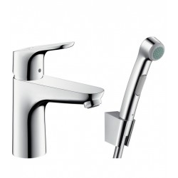 Izlietnes maisītājs ar bidetta rokas dušu Hansgrohe Focus 100, 31927000