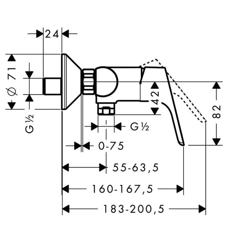 Dušas maisītājs Hansgrohe Focus, 31960000