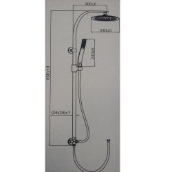 Dušas komplekts Duschy ALASCA 456-20