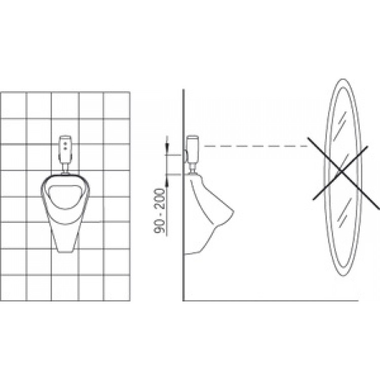 Pisuāra krāns ORAS ELECTRA 6V 6567Z