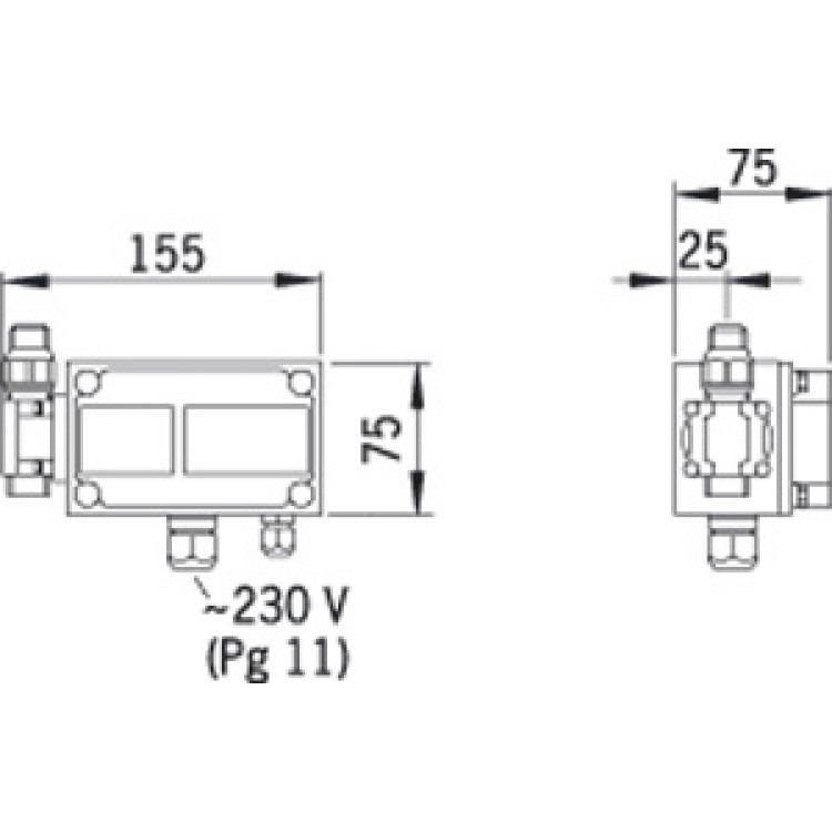 Pisuāra skalotājs bezkontakta ORAS Electra, 230V 6575