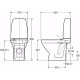 Tualetes pods IFO SIGN īsais modelis, bez vāka 6832 0001