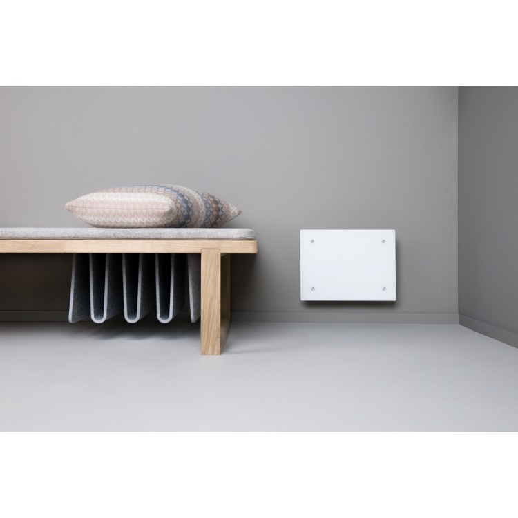 Mitrumizturīgs elektriskais radiators ADAX 250W ECO Glass 02 KBT WG, Bluetooth