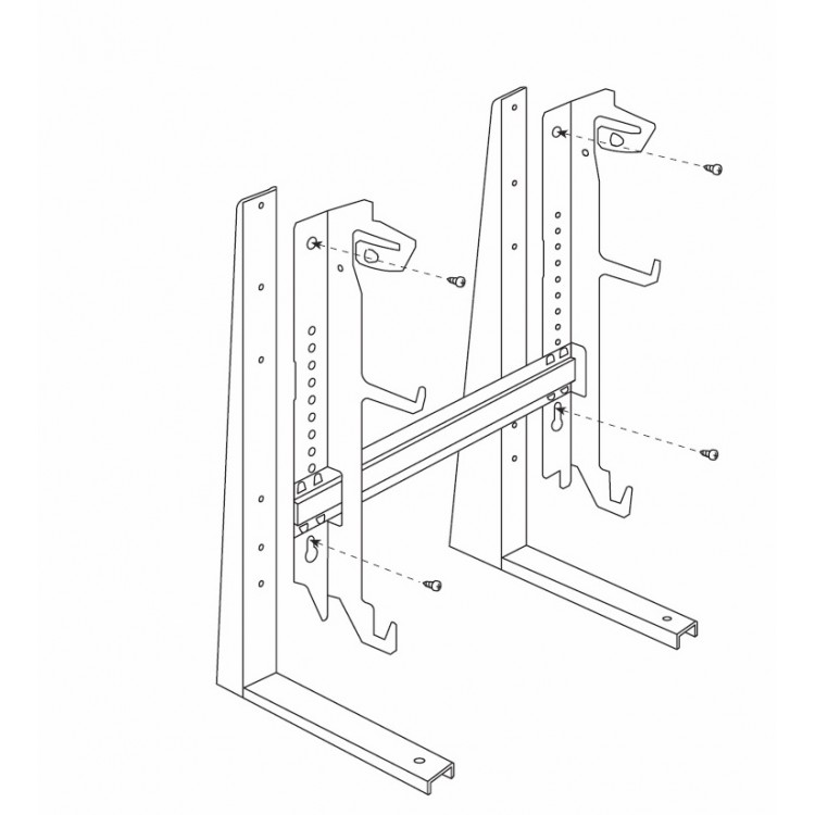 Kājas stiprināšanai uz grīdas Adax PFH, 755500001