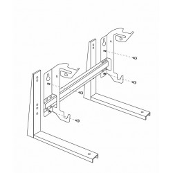 Kājas stiprināšanai uz grīdas Adax PFL, 755500000