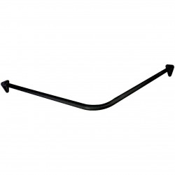 Duschy Stūra dušas aizskaru stanga 90cm, melna 672-20