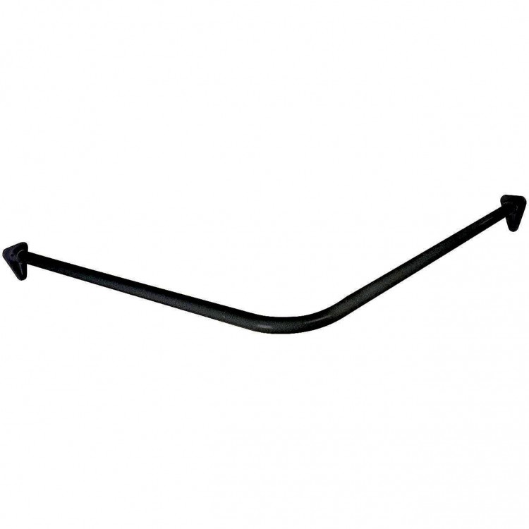 Duschy Stūra dušas aizskaru stanga 90cm, melna 672-20