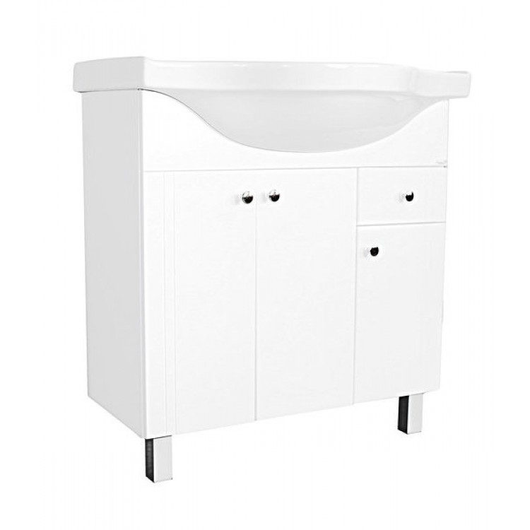 Vannas istabas skapītis ar izlietni Aqualine Basic 75 cm, 930VK75T