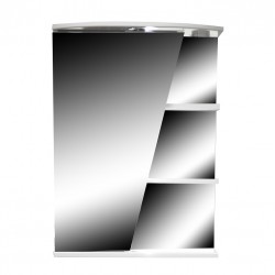 Vannas istabas skapītis ar spoguli Aqualine Basic 55cm, 932PK55