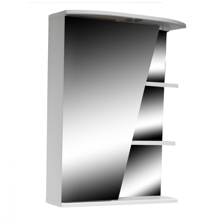 Vannas istabas skapītis ar spoguli Aqualine Basic 55cm, 932PK55