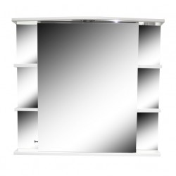 Vannas istabas skapītis ar spoguli Aqualine Basic 75cm, 932PK75