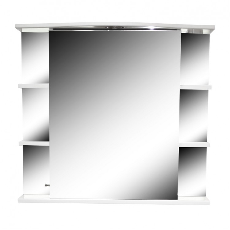 Vannas istabas skapītis ar spoguli Aqualine Basic 75cm, 932PK75