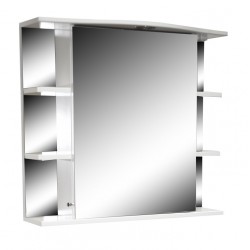 Vannas istabas skapītis ar spoguli Aqualine Basic 75cm, 932PK75