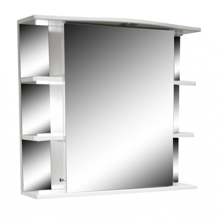 Vannas istabas skapītis ar spoguli Aqualine Basic 75cm, 932PK75