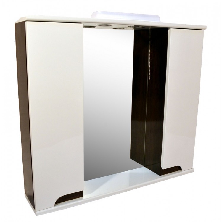 Vannas istabas skapītis ar spoguli Aqualine Premium L 80cm, 9334Z1780W