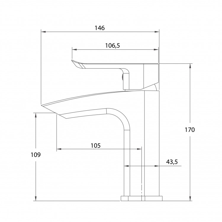 Izlietnes maisītājs Helika Farbus, 1076