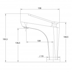 Izlietnes maisītājs Helika NOS, 1077