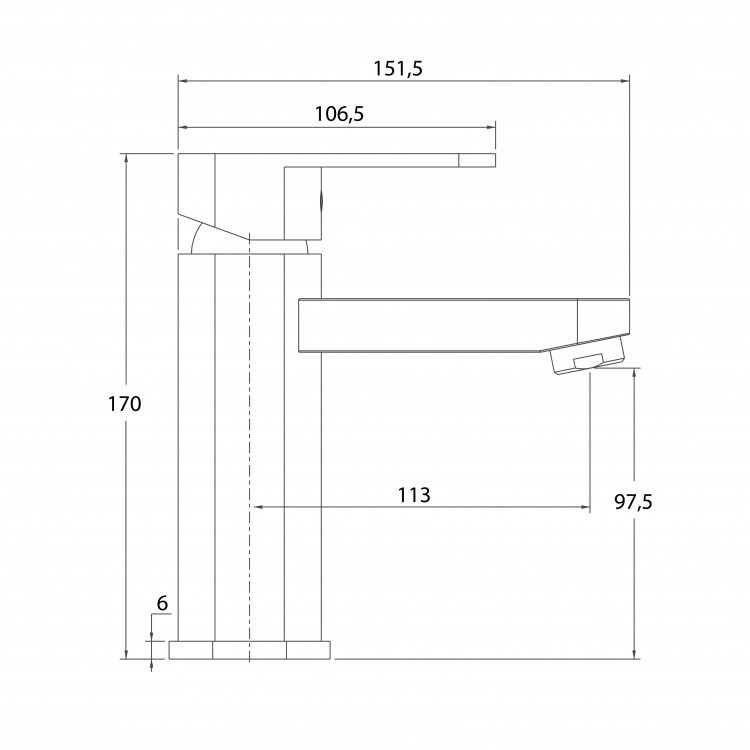Izlietnes maisītājs Helika NOS, 1080