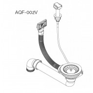 Helika Virtuves izlietņu automātisks vārsts 3 1/2 AQF-002V