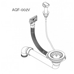 Helika Virtuves izlietņu automātisks vārsts 3 1/2 AQF-002V