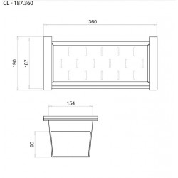 Helika Paplāte-nerūsējošais tērauds, CL-187.360