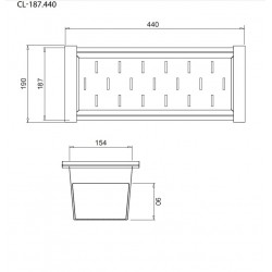 Helika Paplāte-nerūsējošais tērauds, CL-187.440