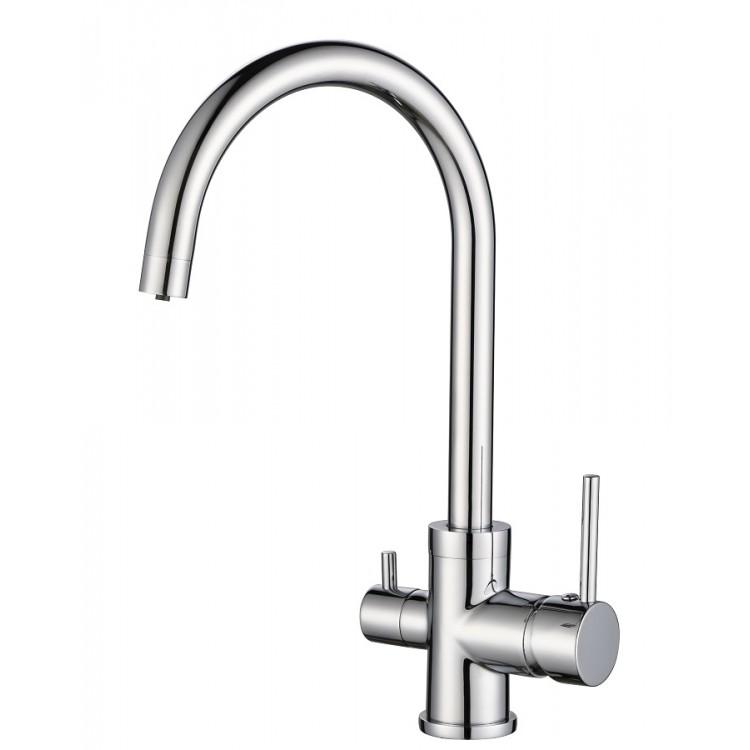 Virtuves izlietnes maisītājs dzeramajam ūdenim Helika Sabiaduo, hroms 2963-001