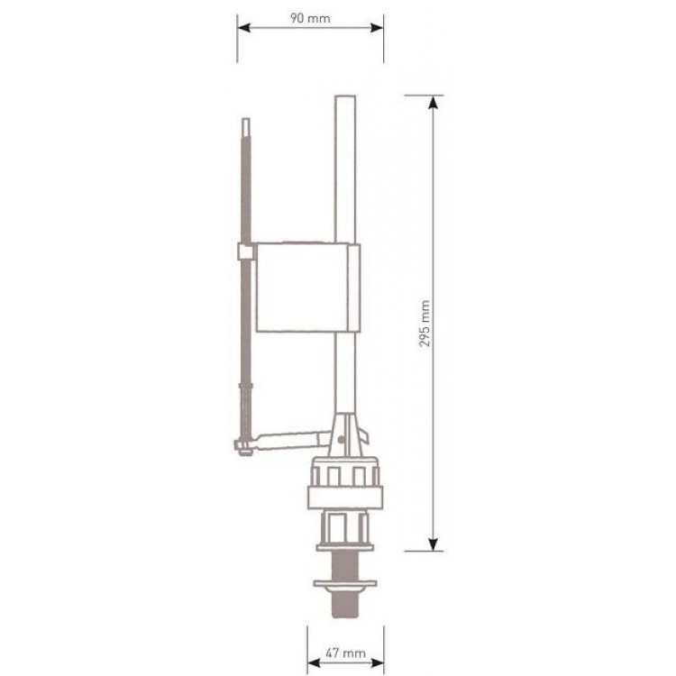 Tualetes poda uzpildes mehānisms BAS 26EL 3/8