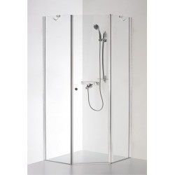 Dušas stūris piecstūru Baltijos Brasta LINA 80x80cm