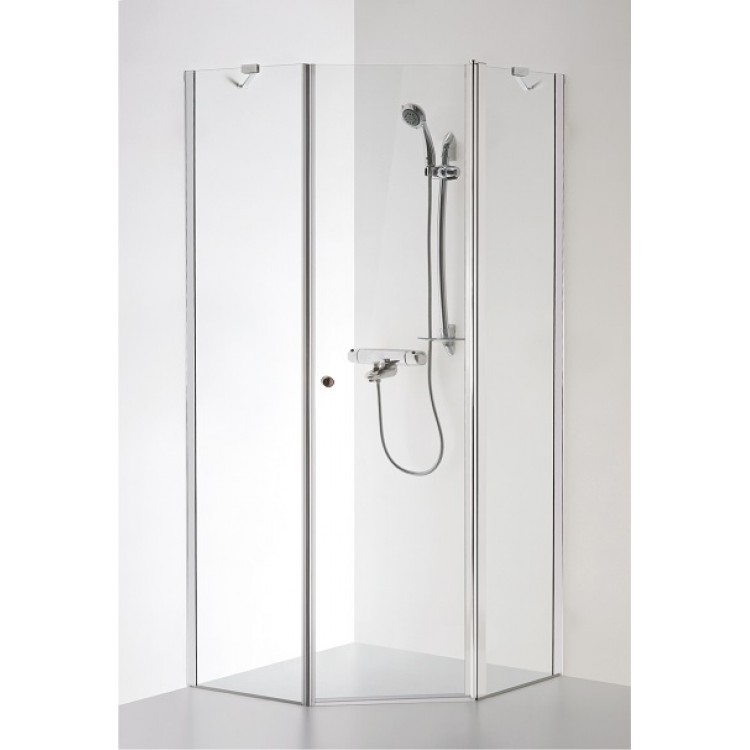 Dušas stūris piecstūru Baltijos Brasta LINA 80x80cm