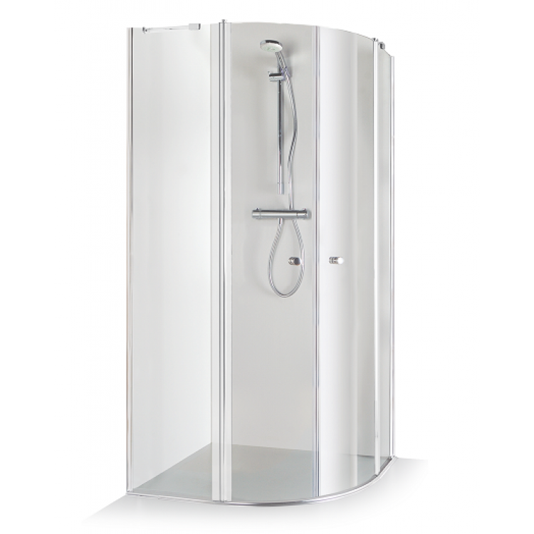 Dušas stūris pusapaļš Baltijos Brasta SONATA 90x90cm