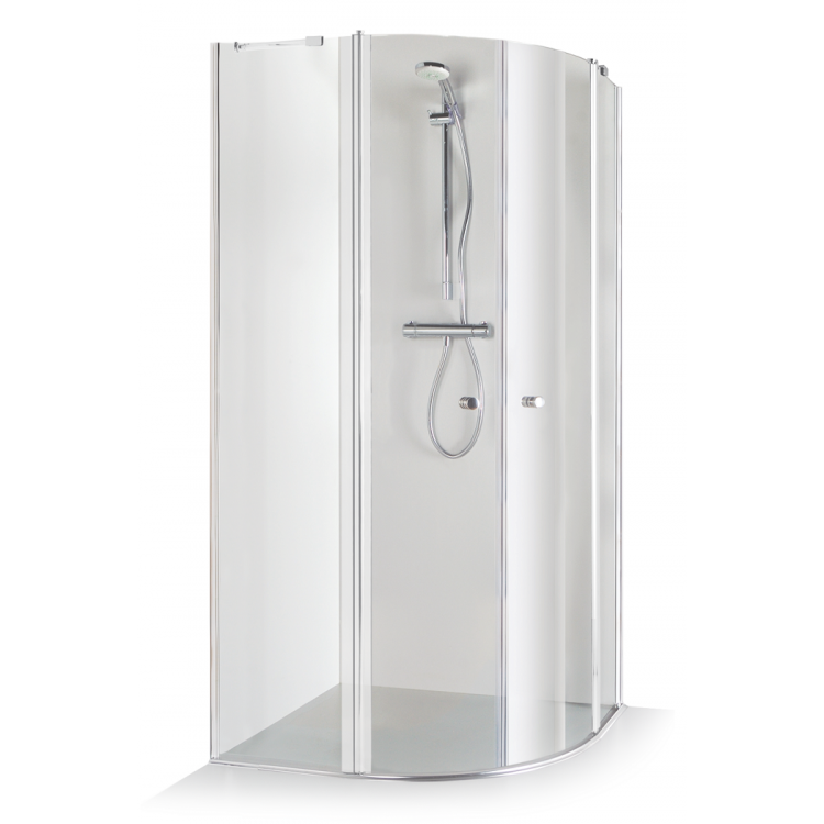 Dušas stūris pusapaļš Baltijos Brasta SONATA 90x90cm