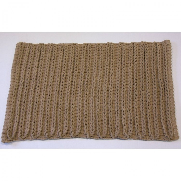 Vannas istabas paklājs Ba-De CHROCHET 50x80cm, brūns