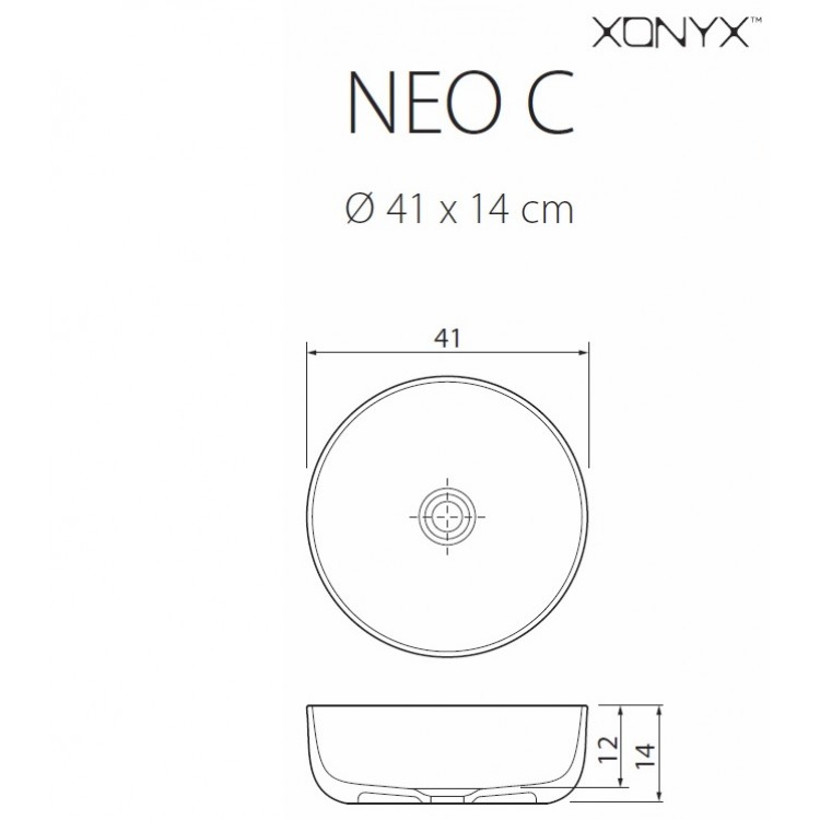 Vannas istabas uzliekamā izlietne Balteco NEO C 41cm, NEO C
